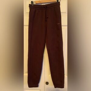 TNA chocolate brown joggers Sz Small NWT